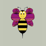 Striped Diamond 12 Smiling Bumble Bee Shirt