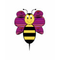 Striped Diamond 12 Smiling Bumble Bee Shirt by niftees Striped Diamond 12 Smiling Bumble Bee Shirt