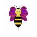 Striped Diamond 15 Smiling Bumble Bee Shirt by niftees Striped Diamond 15 Smiling Bumble Bee Shirt