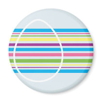 Striped Easter Egg magnets