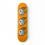 Striped Fish Skate Deck