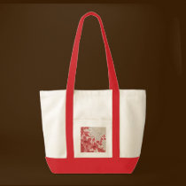 Striped Flowers Vintage Wallpaper bags