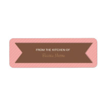 Striped "From the Kitchen of" Custom Labels