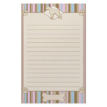 Striped German Wirehaired Pointer Stationery