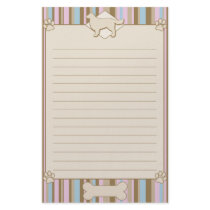 Striped Golden Retriever Stationery by MenagerieMayhem Striped Golden Retriever Stationery