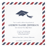 Striped Graduation Announcement Template