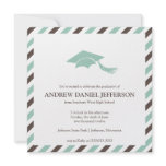 Striped Graduation Announcement Template