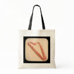 Striped Heart TTV Tote Bag