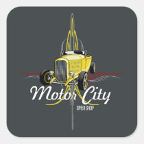 Striped Hi-Boy Roadster  Toolbox Decal stickers
