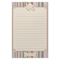 Striped Irish Setter Stationery by MenagerieMayhem Striped Irish Setter Stationery