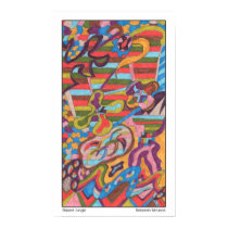"Striped Jungle" Abstract Art posters by RLMdesignes "Striped Jungle" Abstract Art posters