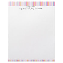Striped letter head letterhead