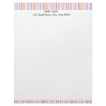 Striped letterhead
