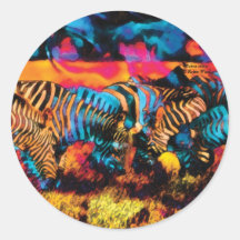 Striped Light art Sticker