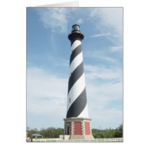 Striped Lighthouse Greeting Card