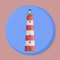Striped Lighthouse magnets