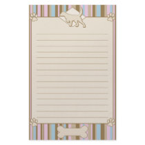 Striped Llewellin Setter Stationery by MenagerieMayhem Striped Llewellin Setter Stationery