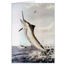 Striped Marlin Card