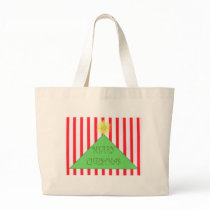 Striped Merry Christmas Tree bags by JuJuGarden Striped Merry Christmas Tree bags