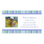 Striped Mom Contact Card Business Card