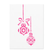 Striped Ornaments - Postcard