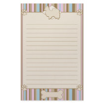 Striped Papillon Stationery