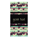 Striped Pattern of Black Winged Turtles Personalized Photo Card Striped Pattern of Black Winged Turtles Personalized Photo Card