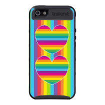 Striped Rainbow Heart Skinit Cargo iPhone 5 Cover