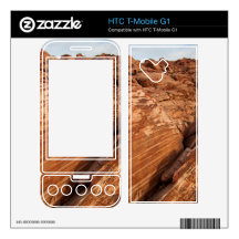 Striped Red Rocks HTC T-Mobile G1 Skin