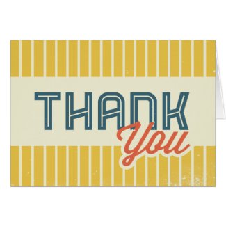 Striped Thank You Card