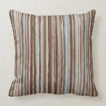 Striped Throw Pillow - Earthy Fibers