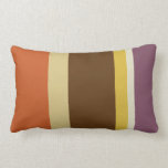 Striped Throw Pillow - Fat Stripes (Burnt Orange)