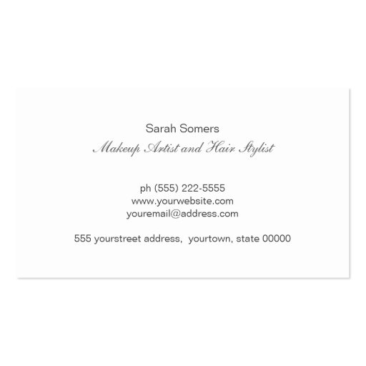 Striped Turquoise FAUX Silver Sequin Monogram 2 Business Card Template (back side)