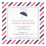 Striped Umbrella Bridal Shower Invitation