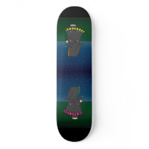 Striped Warlock Wade Magic Boy's Skateboard