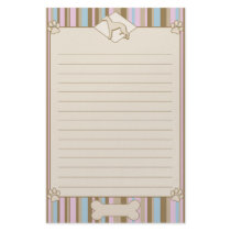 Striped Whippet Stationery