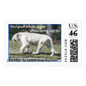 Striped White Tiger 1 postage
