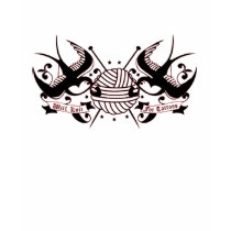 Striped Will Knit for Tattoos Knit Girl t-shirts by freakgrl01 Striped Will Knit for Tattoos Knit Girl t-shirts