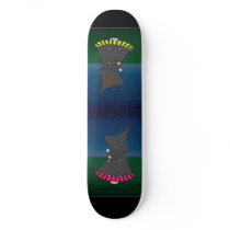 Striped Witchy Wendy Magic Girl's Skateboard