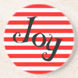 Striped Xmas Coaster