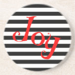 Striped Xmas Drink Coasters
