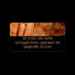 Striped Zion Rock Address Label
