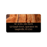 Striped Zion Rock Address Label