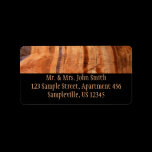 Striped Zion Rock Address Label