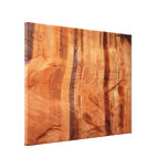 Striped Zion Rock Canvas Print