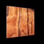 Striped Zion Rock Canvas Print