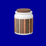STRIPES10 RETRO STRIPES LIGHT YELLOW BLUE TAN ORAN candy jars