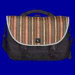 STRIPES10 RETRO STRIPES LIGHT YELLOW BLUE TAN ORAN commuterbag