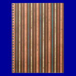 STRIPES10 RETRO STRIPES LIGHT YELLOW BLUE TAN ORAN notebooks