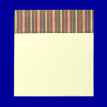 STRIPES10 RETRO STRIPES LIGHT YELLOW BLUE TAN ORAN notepads